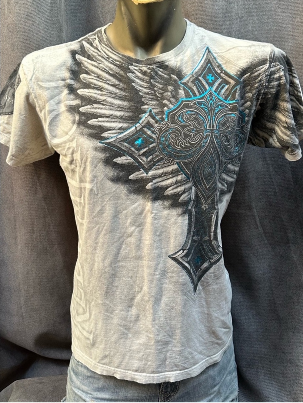 Raw State Redemption T-shirt double sided Y2k
Men’s large